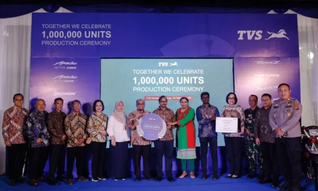 TVS Indonesia Raih Produksi 1 Juta Unit, Siap Perluas Ekspor